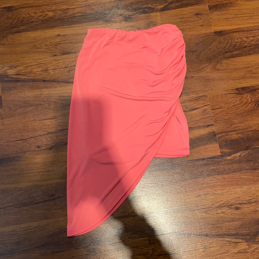 2 for $20 NWOT Light pastel coral asymmetric skirt